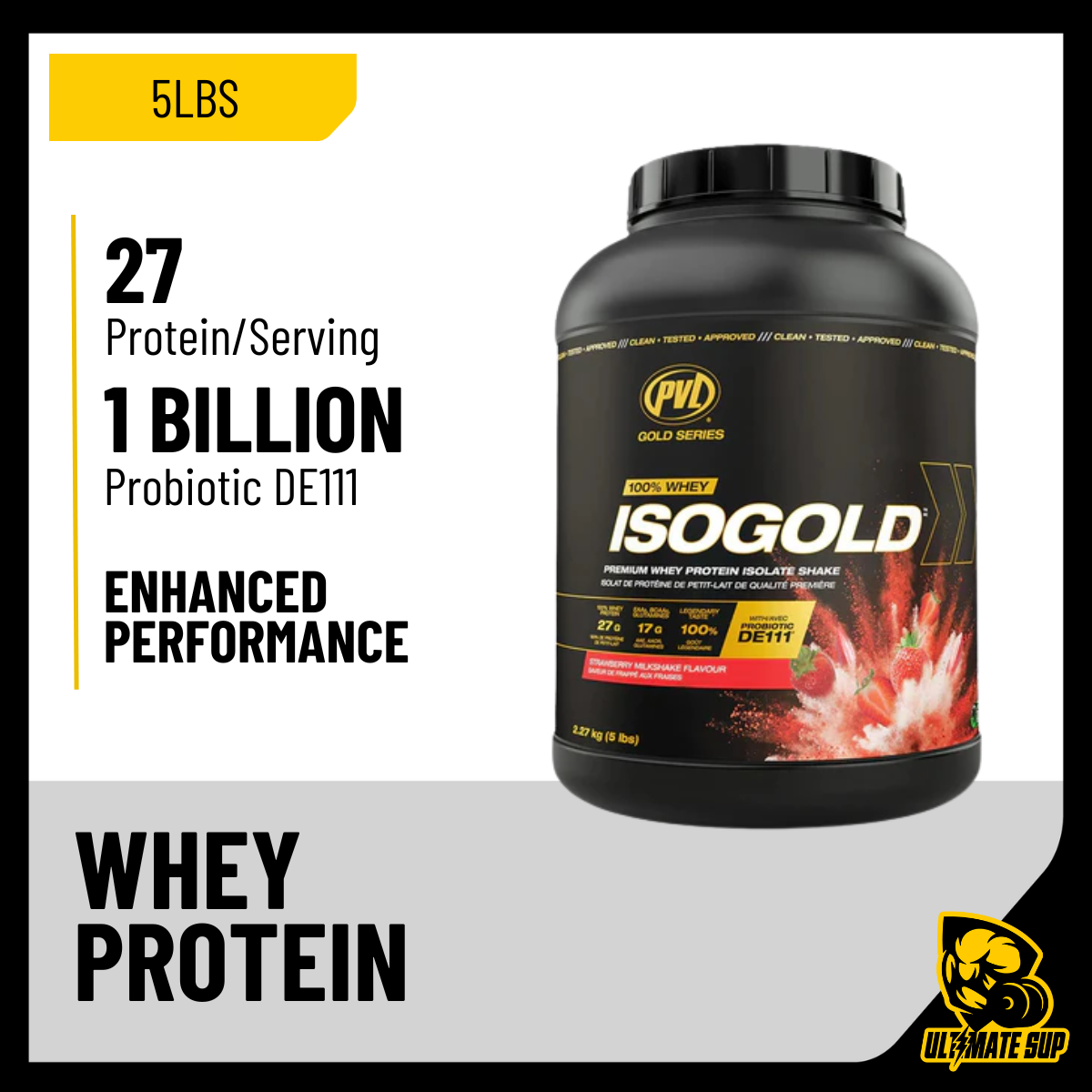 PVL Gold Series, Iso Gold - Whey Protein Isolate, 5 lbs