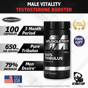 Muscletech, Platinum 100% Tribulus, 650 mg, 100 Capsules - Ultimate Sup Singapore