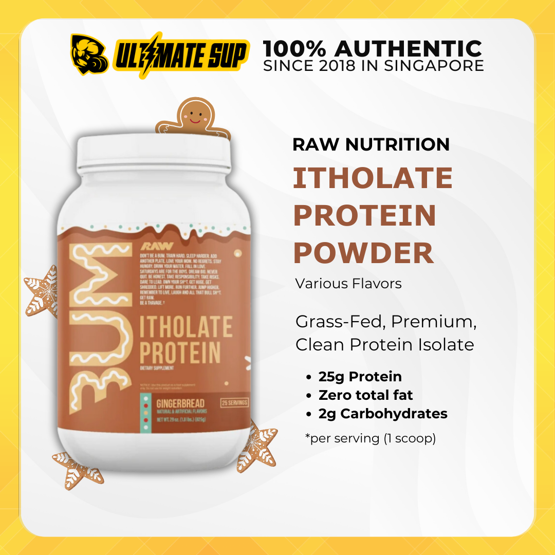 Raw Nutrition Cbum Itholate Protein, Whey Protein Powder, Enhance Workout Perfermance, Various Flavors, 2-5lbs - Ultimate Sup Singapore