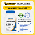 Nutricost, Zeaxanthin With Lutein, Eye Vitamins, Eye Health Support, Non-GMO, Gluten Free, 20mg, 120 Softgel - Ultimate Sup Singapore