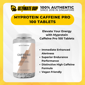 Myprotein Caffeine Pro, Improve Endurance Performance & Concentration, 100 Tablets - Ultimate Sup Singapore