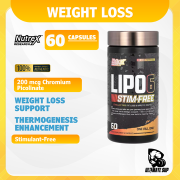 Nutrex Research, Lipo6, Stim-Free, 60 Capsules - Ultimate Sup Singapore