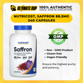 Nutricost, Saffron, Support Positive Mood Levels, 88.5 mg, 240 Capsules - Ultimate Sup Singapore