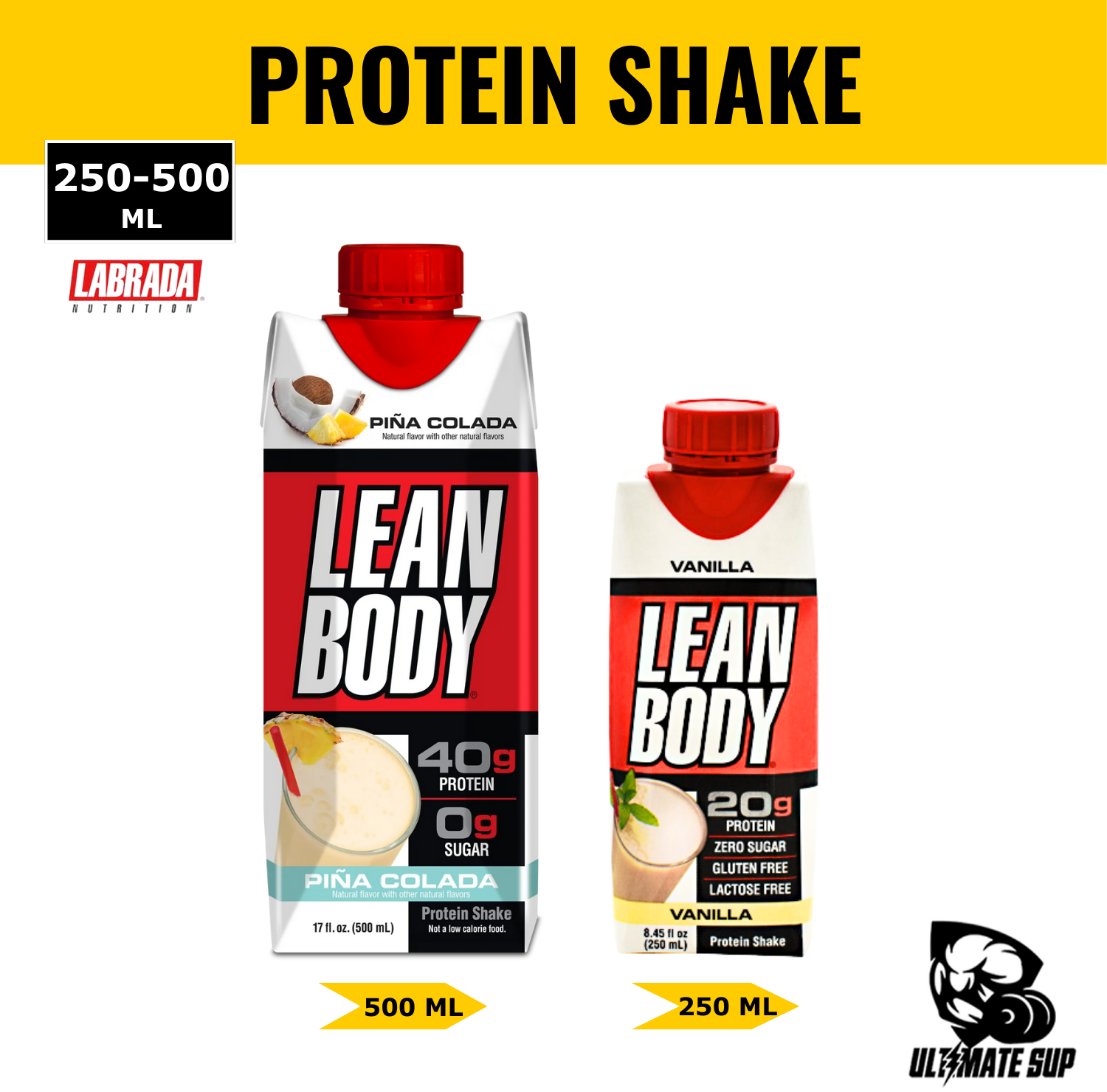 Labrada, Lean Body Ready-to-Drink Protein Shake, 500ml - Ultimate Sup Singapore