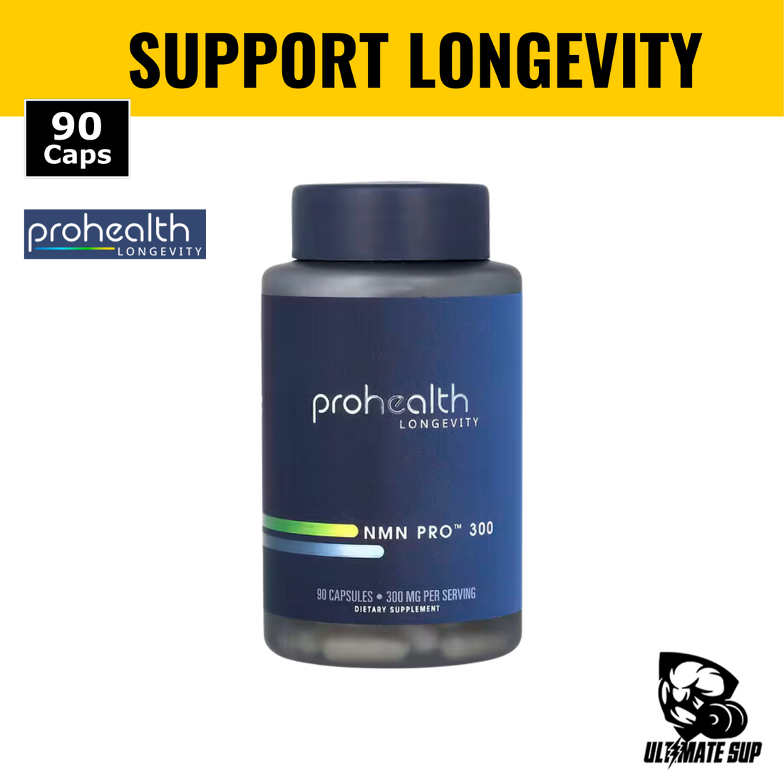 ProHealth Longevity, NMN Pro 300, Anti Aging, Improved Brain & Cognitive Function, 300 mg, 90 Capsules - Ultimate Sup Singapore