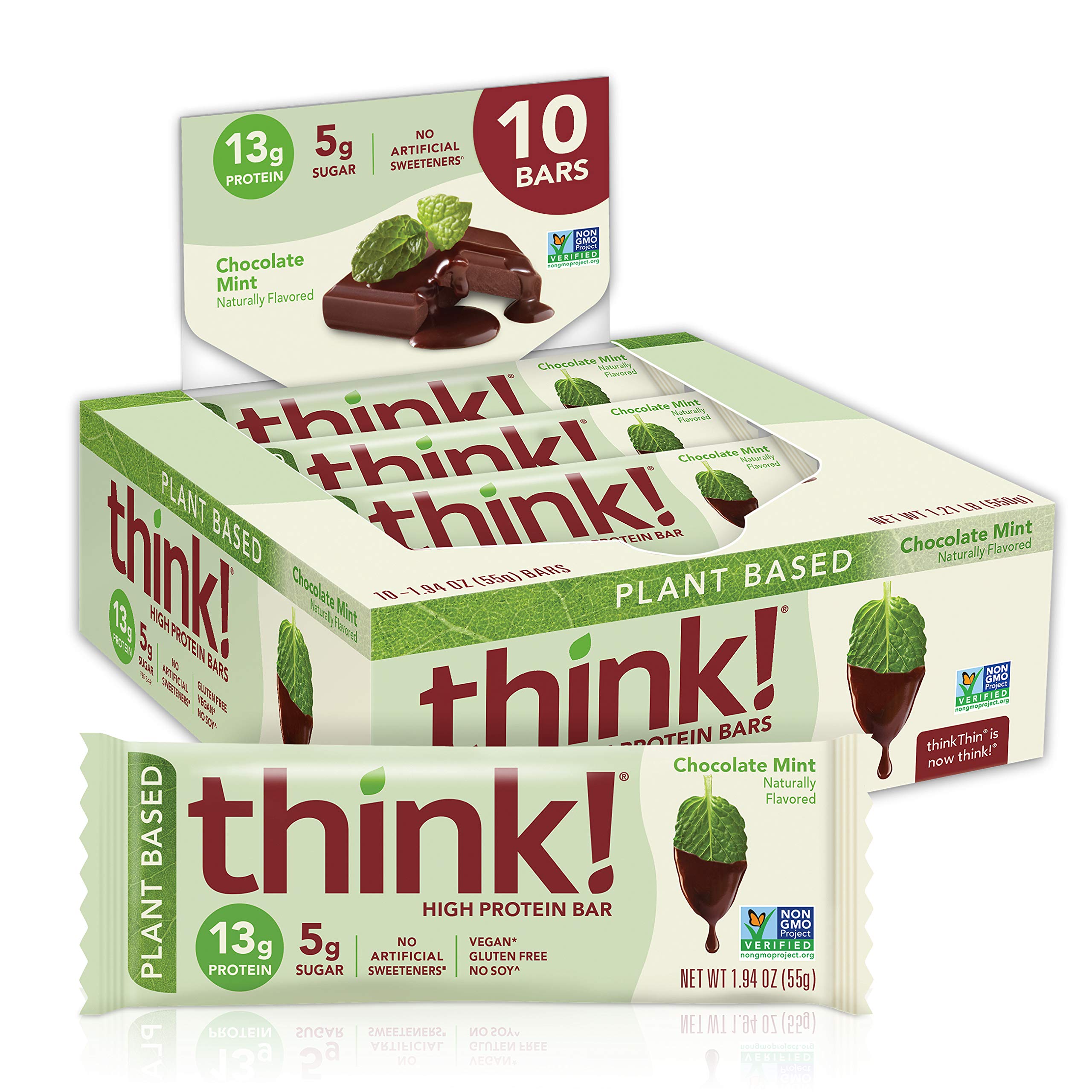 Think!, High Protein Bars, Brownie Crunch, 10 Bars, 2.1 oz Each - Ultimate Sup Singapore