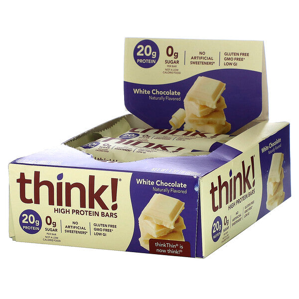 Think!, High Protein Bars, Brownie Crunch, 10 Bars, 2.1 oz Each - Ultimate Sup Singapore
