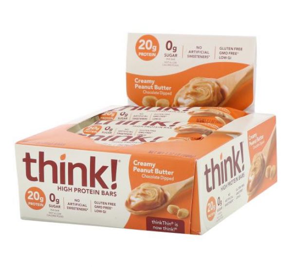 Think!, High Protein Bars, Brownie Crunch, 10 Bars, 2.1 oz Each - Ultimate Sup Singapore
