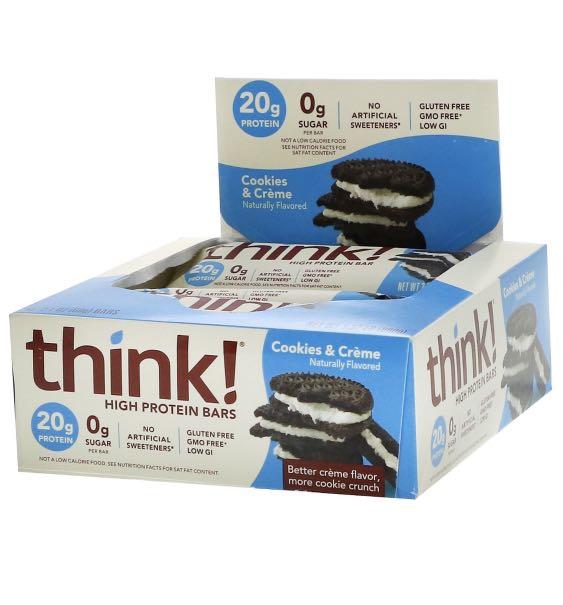 Think!, High Protein Bars, Brownie Crunch, 10 Bars, 2.1 oz Each - Ultimate Sup Singapore