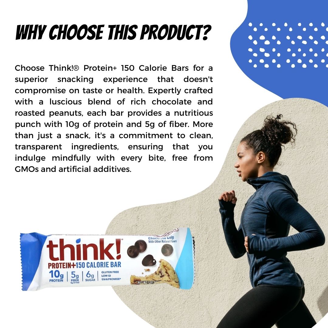 Think!, Protein+ 150 Calorie Bars, 10 Bars/servings, 1.41 oz (40 g) Each - Ultimate Sup Singapore