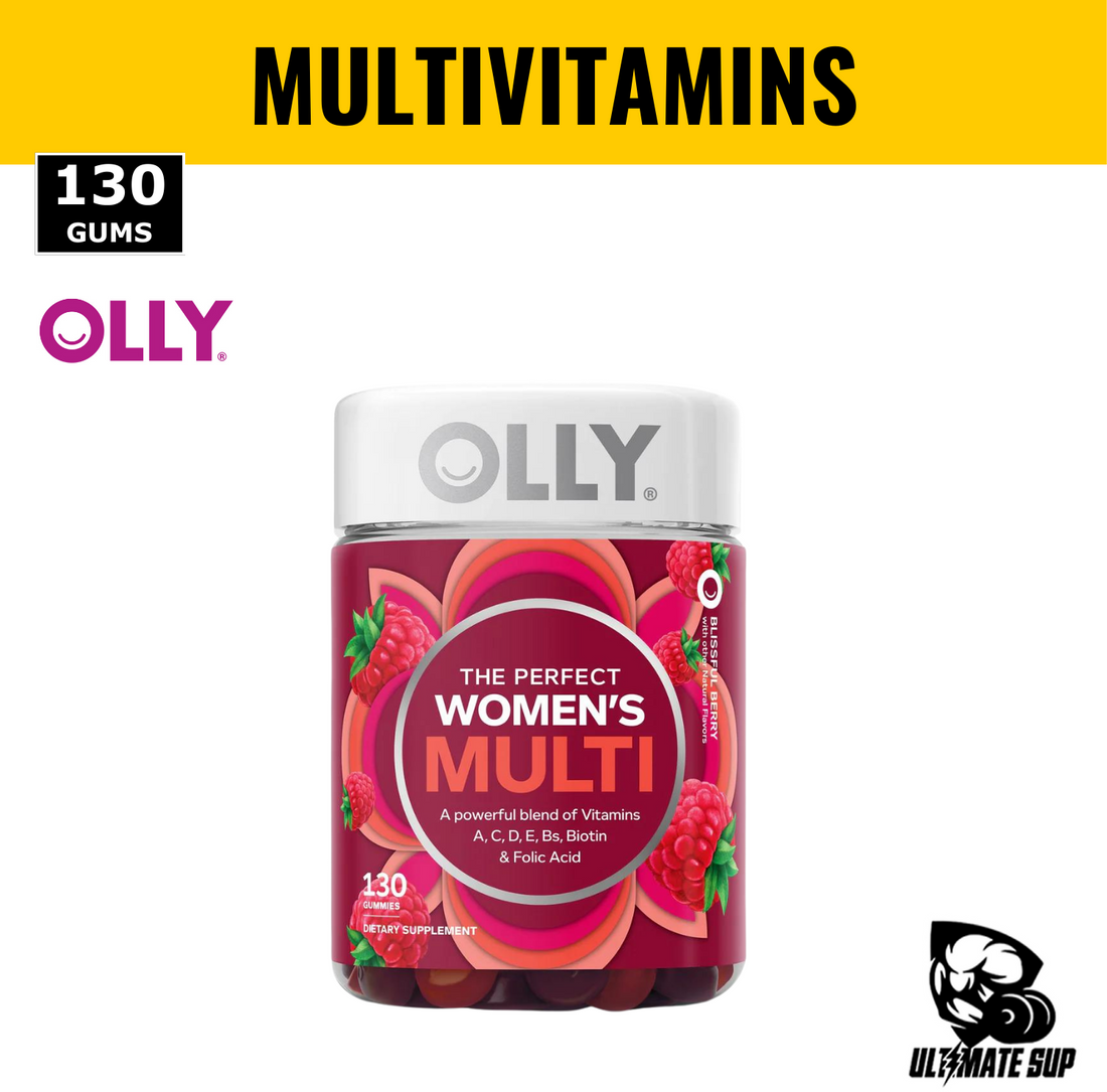 OLLY, Women's Multi, Blissful Berry , Multivitamins For Women, with Biotin & Folic Acid, 130 Gummies - Ultimate Sup Singapore