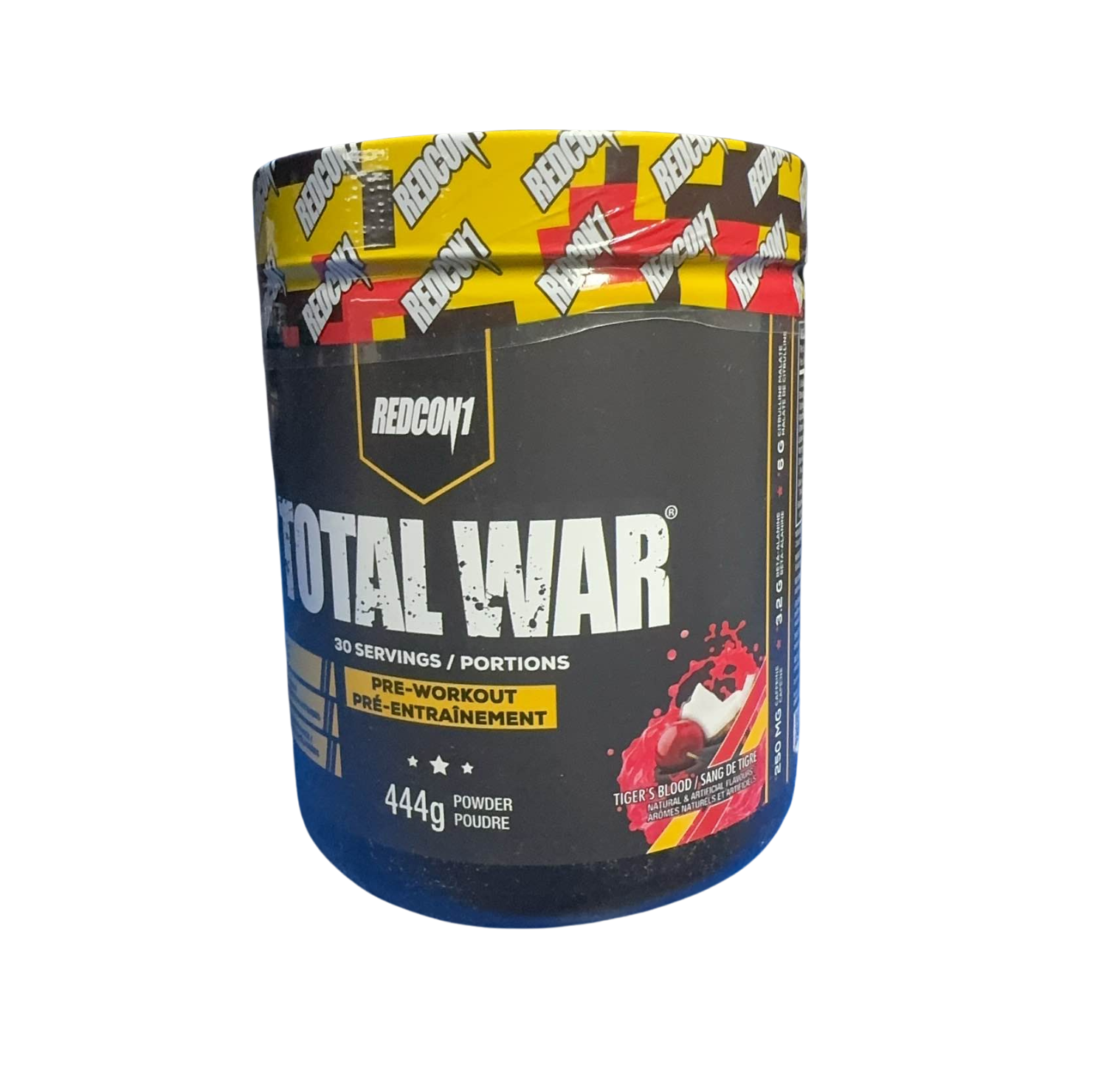 Redcon1, Total War, Pre-Workout, Blue Raspberry, 15.77 oz (447 g) - Ultimate Sup Singapore