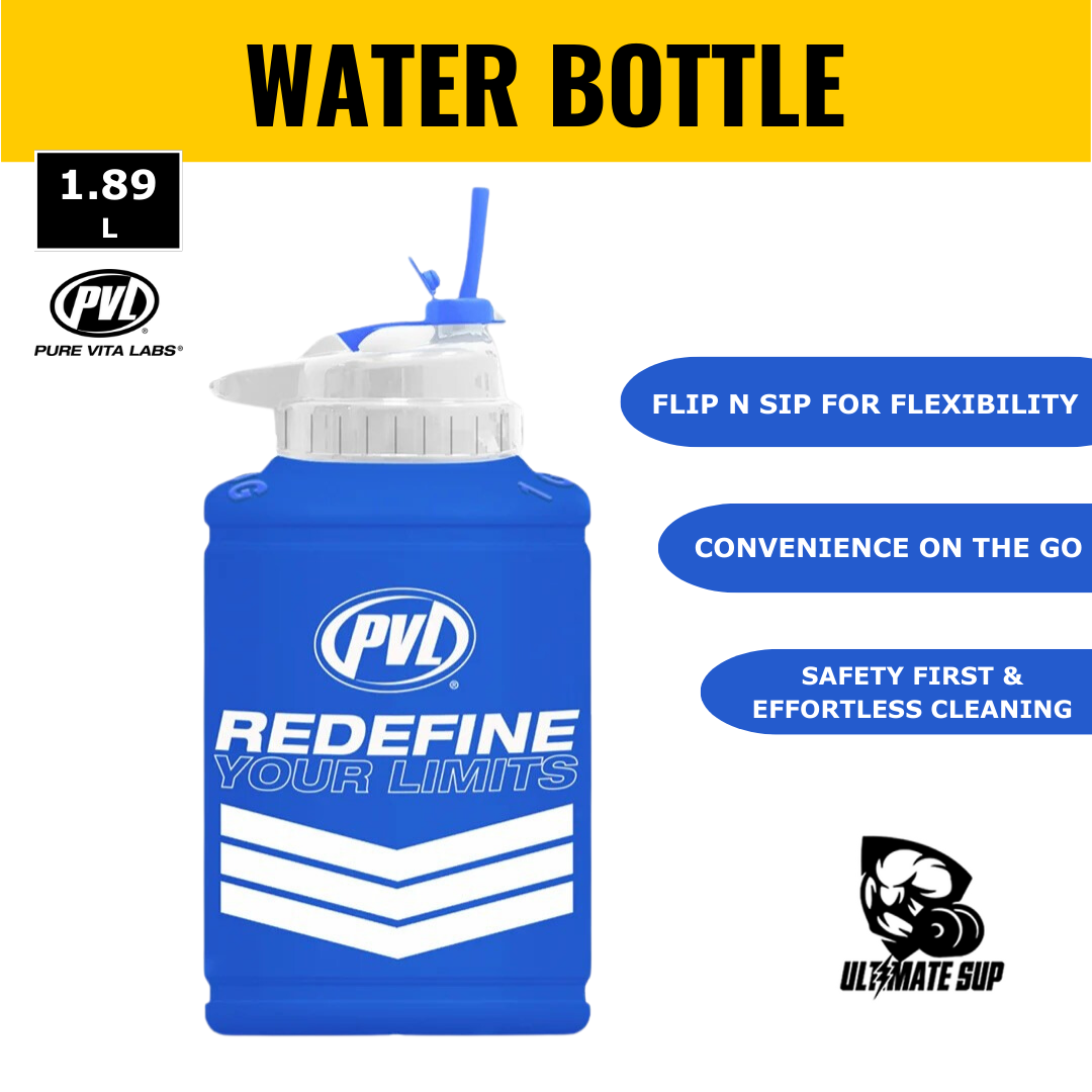 PVL Power Jug Flip-N-Sip, Water Bottle, 1/2 Gallon/1.89L - Ultimate Sup Singapore