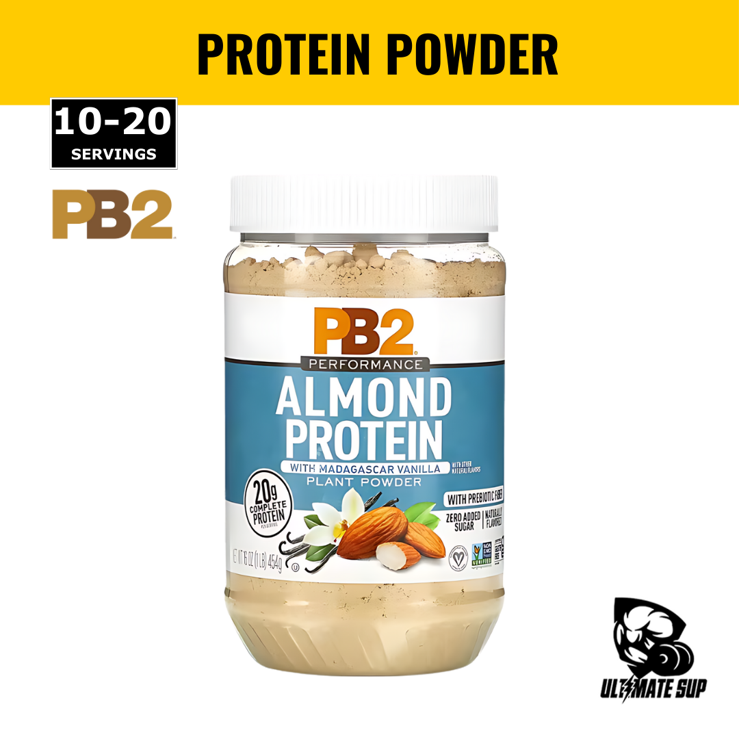 PB2 Performance, Almond Protein Powder with Madagascar Vanilla, Various Flavors, 454-907 g - Ultimate Sup Singapore