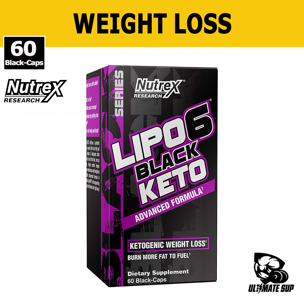 Nutrex Research, Lipo6 Black Keto, Keto Diet, Weight loss, 60 Black-Caps - Ultimate Sup Singapore