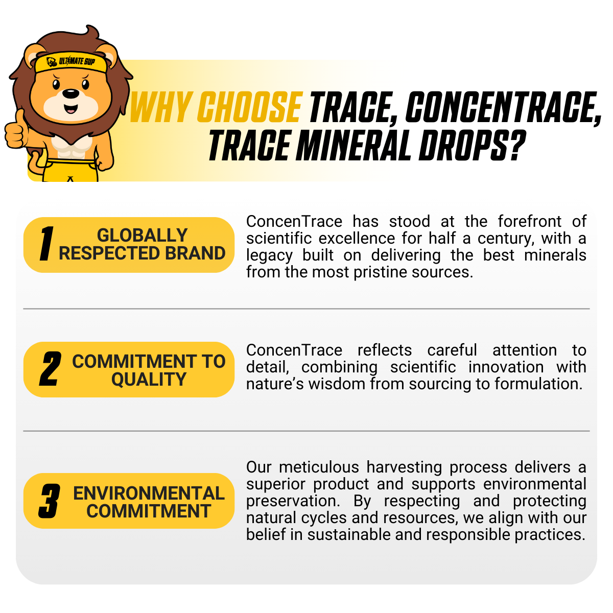 Trace, ConcenTrace, Trace Mineral Drops, Hydration & Joint Support 2-8 floz, 59-237ml - Ultimate Sup Singapore
