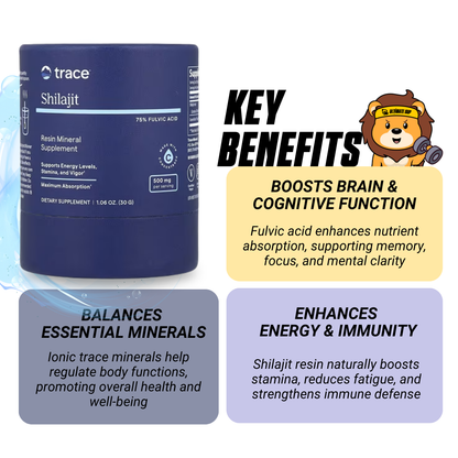 Trace, Shilajit, Mineral Supplement, Boost Energy, 30g - Ultimate Sup Singapore