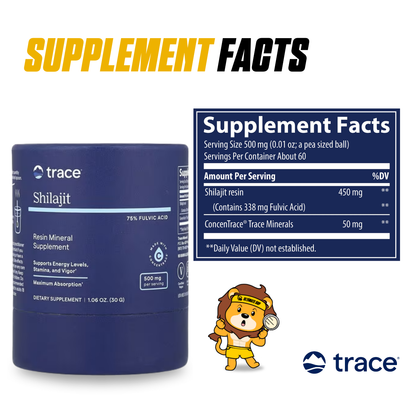 Trace, Shilajit, Mineral Supplement, Boost Energy, 30g - Ultimate Sup Singapore