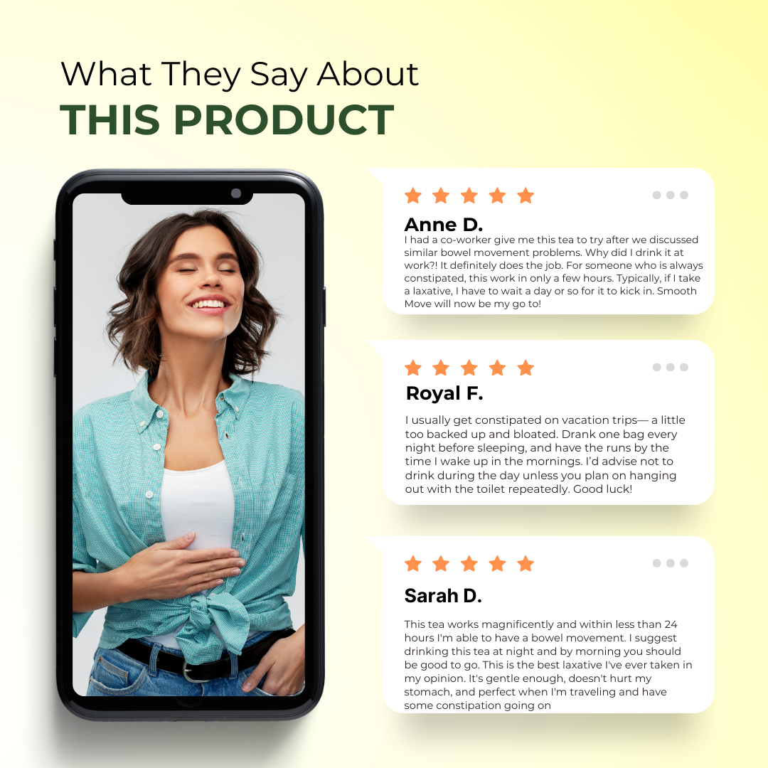 Traditional Medicinals, Organic Smooth Move, Original with Senna, Caffeine Free, 16 Wrapped Tea Bags, 0.07 oz (2g) Each - Ultimate Sup Singapore