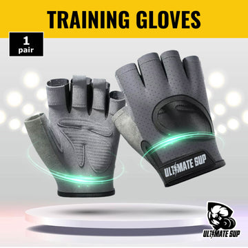 Ultimate Sup New Training Gloves, Weight Lifting Gloves, Anti Slip, Protect Palms, Quick Sweat Absorb - Ultimate Sup Singapore