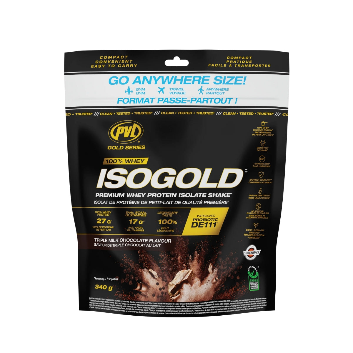 PVL Gold Series, Iso Gold - Whey Protein Isolate, 2-5 lbs