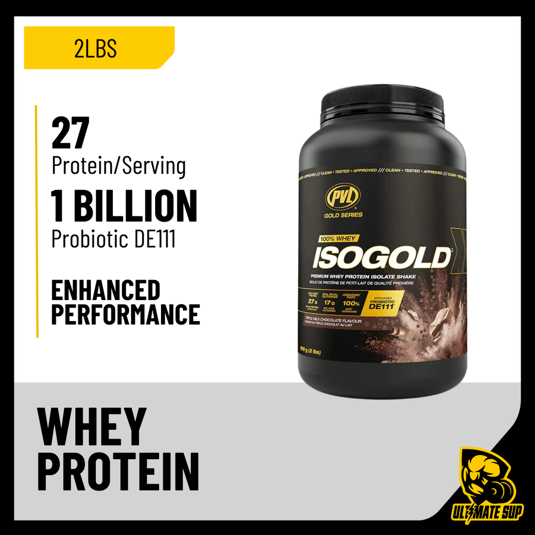 PVL Gold Series, Iso Gold - Whey Protein Isolate, 2-5 lbs