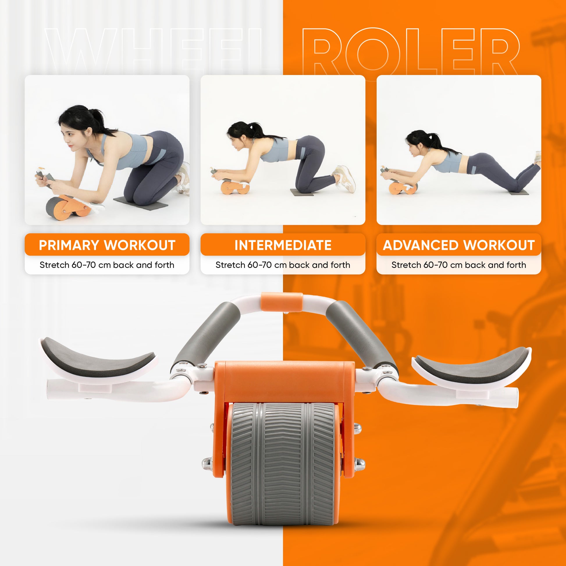 Ultimate Sup, ABS Wheel Roller, ABS Workout, Roller Exercise, Fitness Equipment - Ultimate Sup Singapore