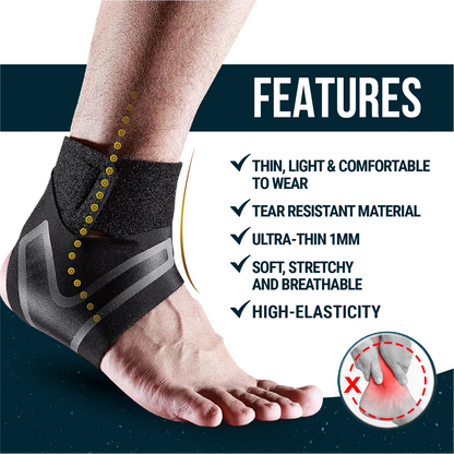 Ultimate Sup, Ankle Brace, Injury Protection, Ultra Thin, Adjustable, Sell As Pair - Ultimate Sup Singapore