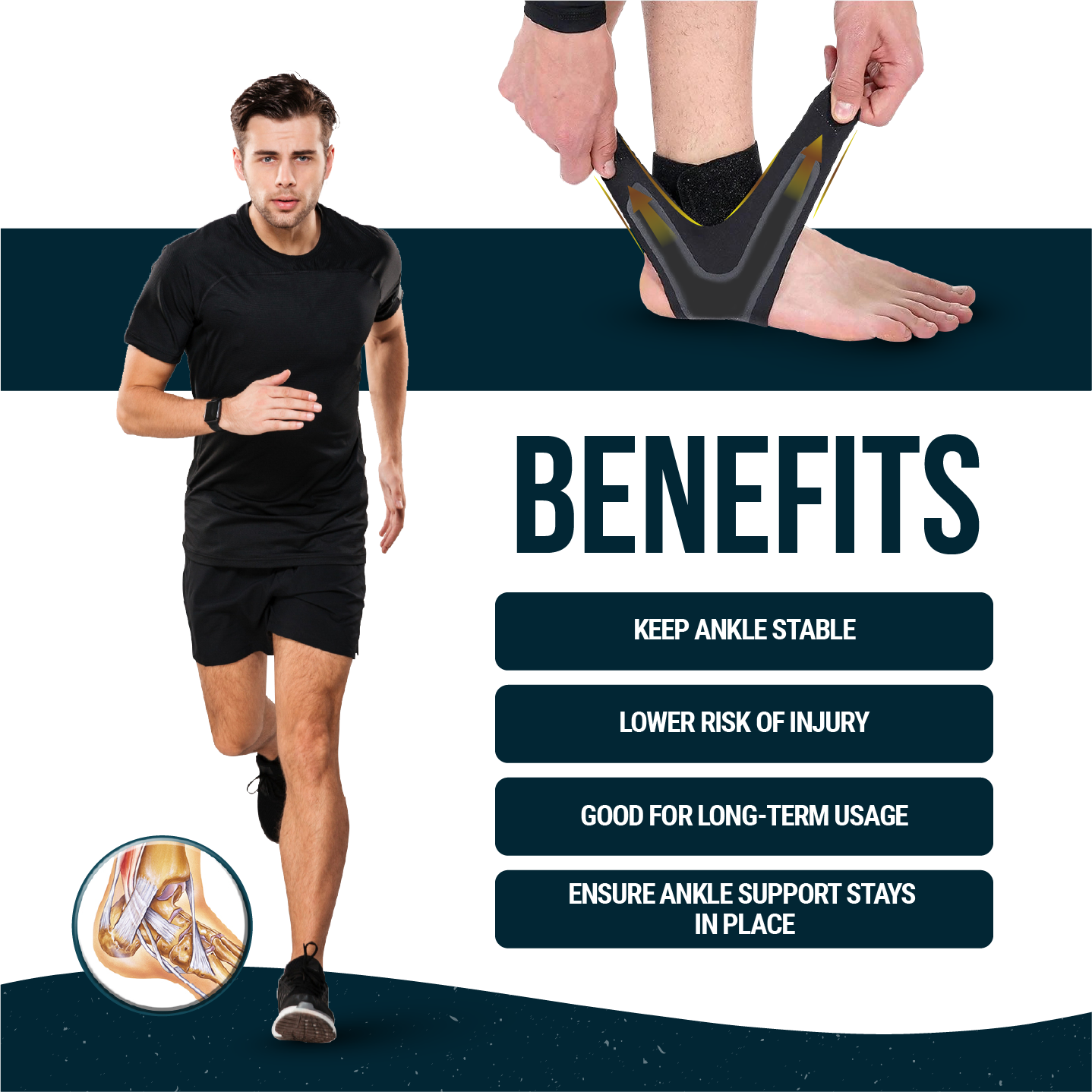 Ultimate Sup, Ankle Brace, Injury Protection, Ultra Thin, Adjustable, Sell As Pair - Ultimate Sup Singapore