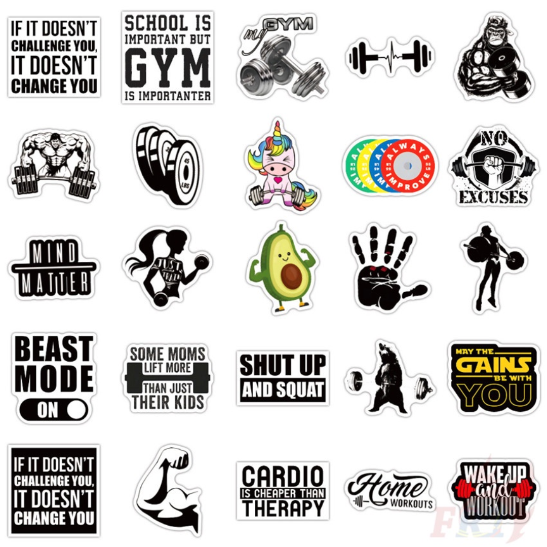 Ultimate Sup, DIY Sticker, Waterproof, Various Style, 50pcs - Ultimate Sup Singapore