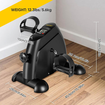 Ultimate Sup, Mini Pedal Exercise Bike, Trainer Arm/Leg Physical Therapy Fitness Cycle Indoor Cycling Bikes LCD Display - Ultimate Sup Singapore