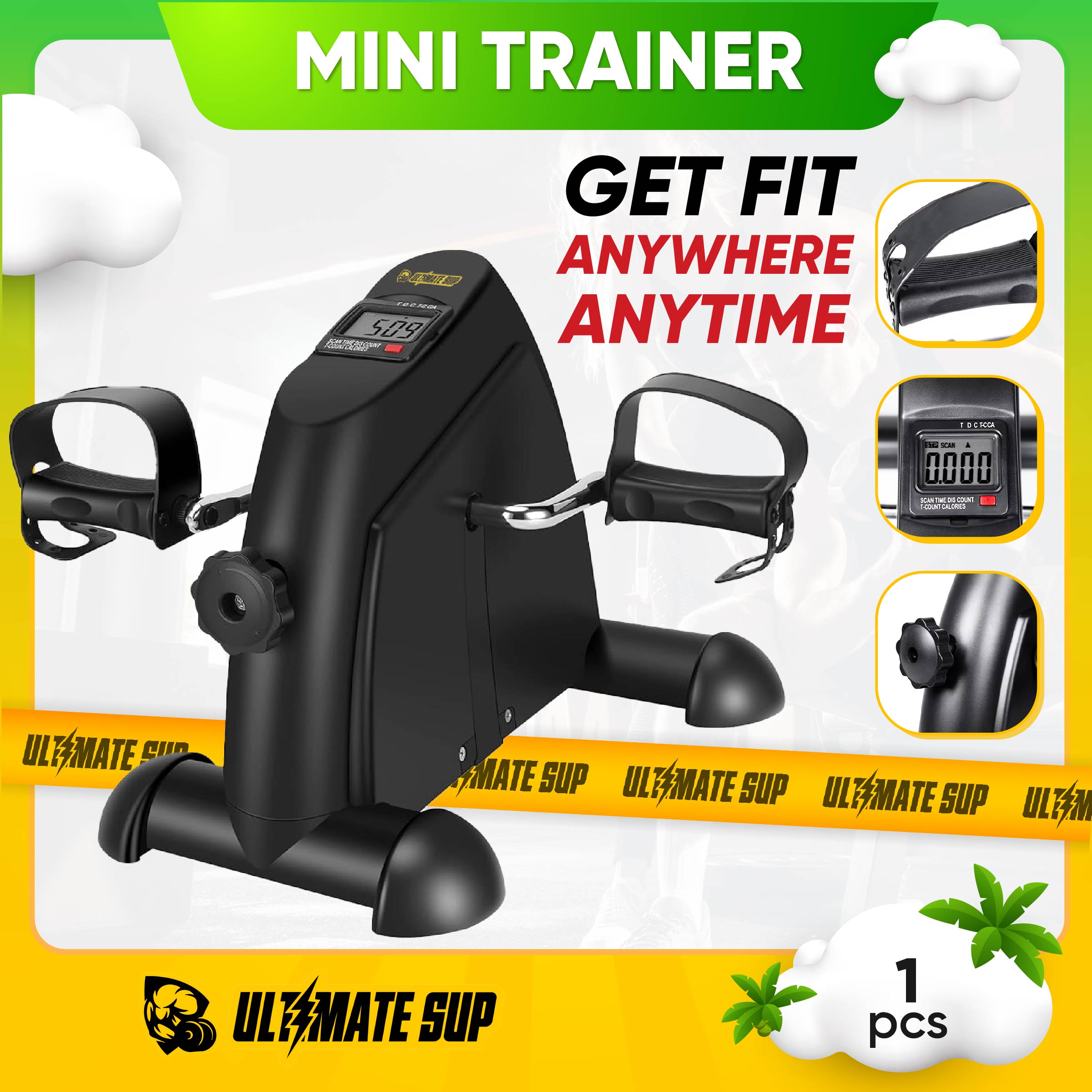 Ultimate-Sup-Mini-Pedal-Exercise-Bike-Trainer-Arm-Leg-Physical-Therapy ...