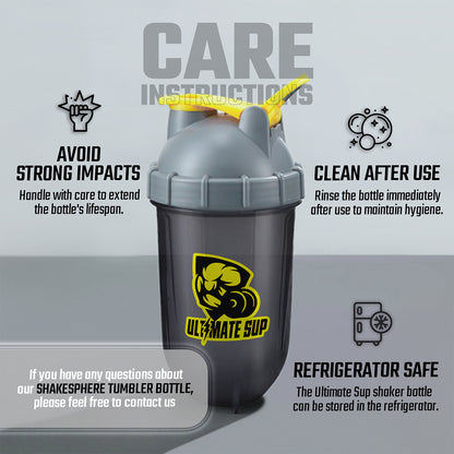 Ultimate Sup, Shaker Bottle - 550ml - Ultimate Sup Singapore