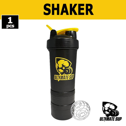 Ultimate Sup, Signature Protein Shaker With 3 Compartments - Ultimate Sup Singapore