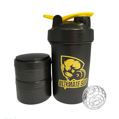 Ultimate Sup, Signature Protein Shaker With 3 Compartments - Ultimate Sup Singapore