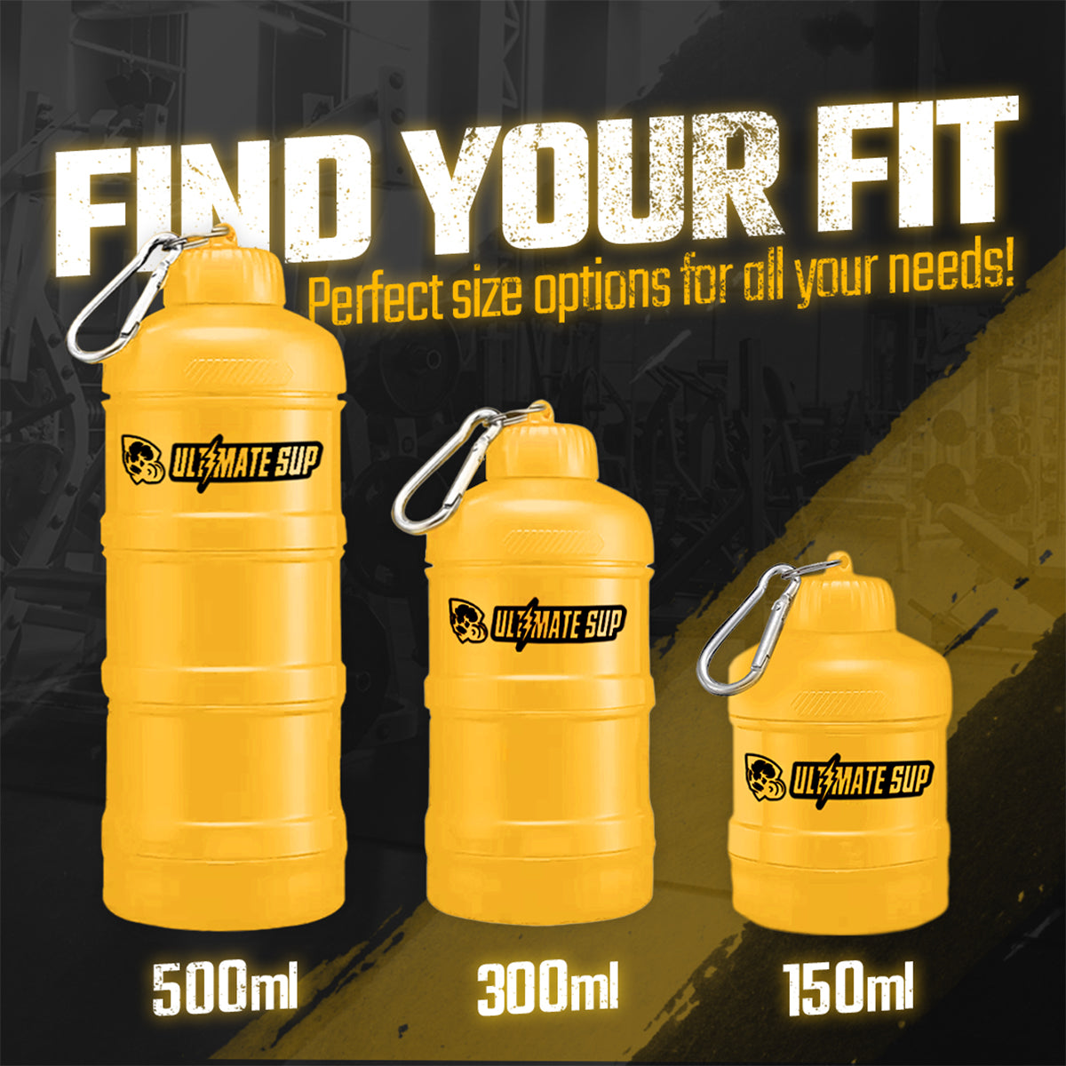 Ultimate Sup, Stackable Powder Container (150ml-450ml) - Ultimate Sup Singapore