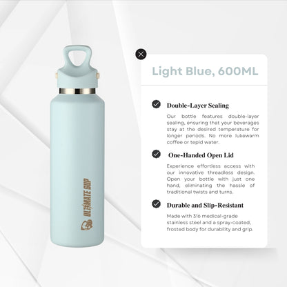 UltimateSup, Frost Vial Thermos Bottle, 600ml - Ultimate Sup Singapore