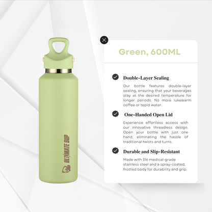 UltimateSup, Frost Vial Thermos Bottle, 600ml - Ultimate Sup Singapore