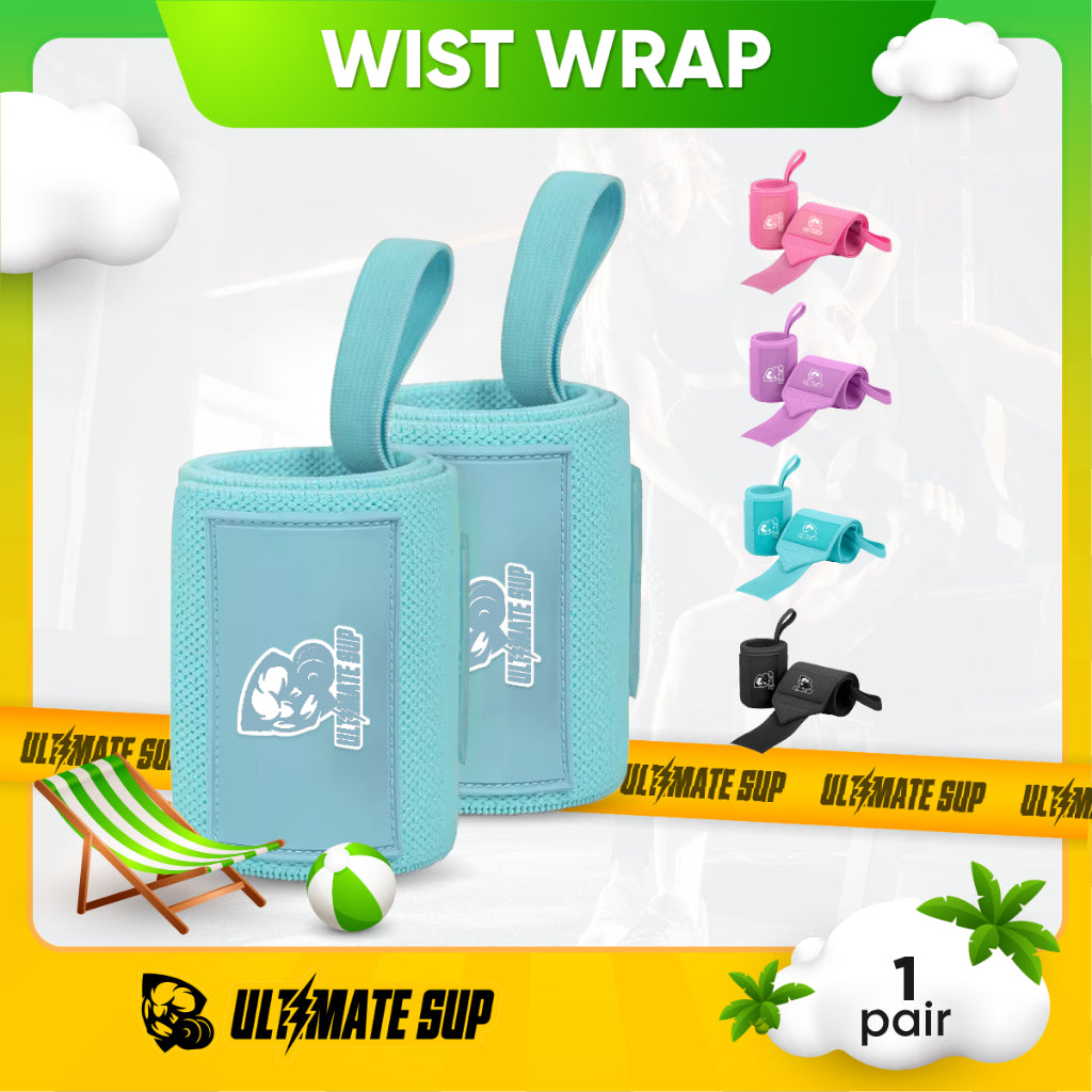 UltimateSup Wrist Wrap Gym Brace Support Strap, Weight Lifting Custom Fitness Powerlifting, Wrist Brace, Various Colors - Ultimate Sup Singapore