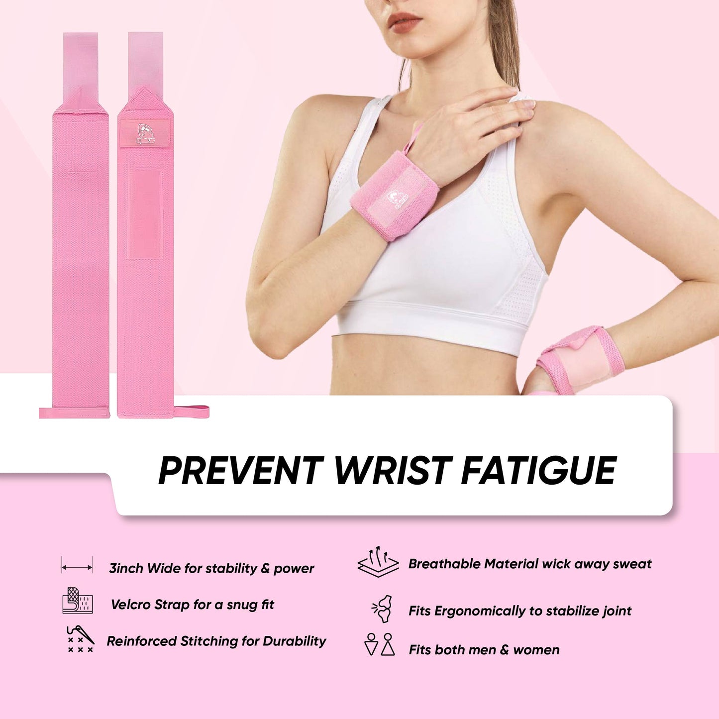 UltimateSup Wrist Wrap Gym Brace Support Strap, Weight Lifting Custom Fitness Powerlifting, Wrist Brace, Various Colors - Ultimate Sup Singapore