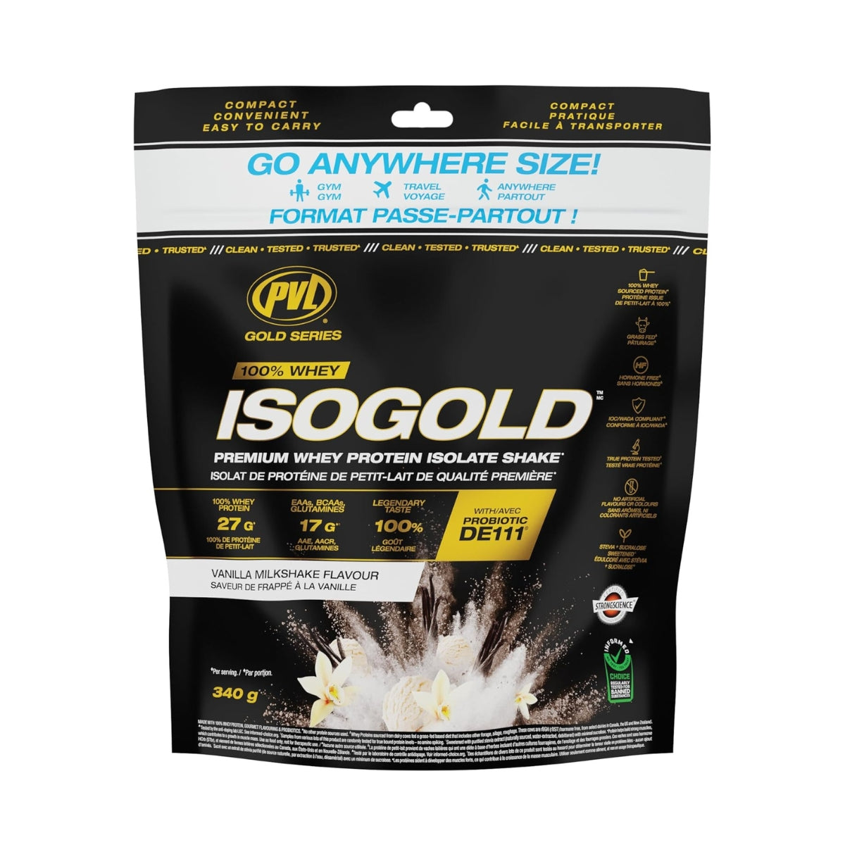PVL Gold Series, Iso Gold - Whey Protein Isolate, 2-5 lbs
