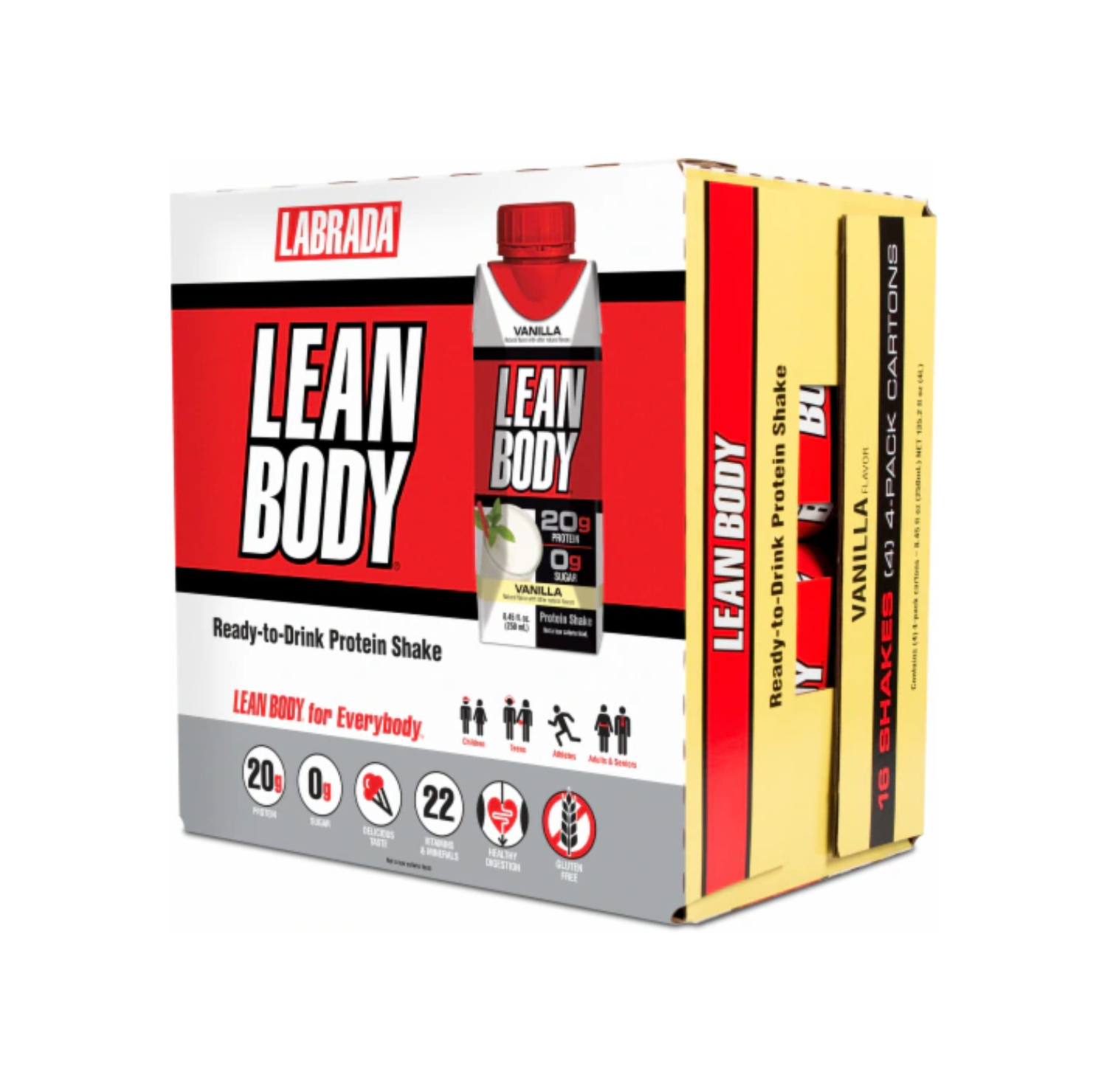 Labrada, Lean Body Ready-to-Drink Protein Shake, Support Lean Muscle, Gluten Free, Healthy Digestion, 250ml - 500ml - Ultimate Sup Singapore