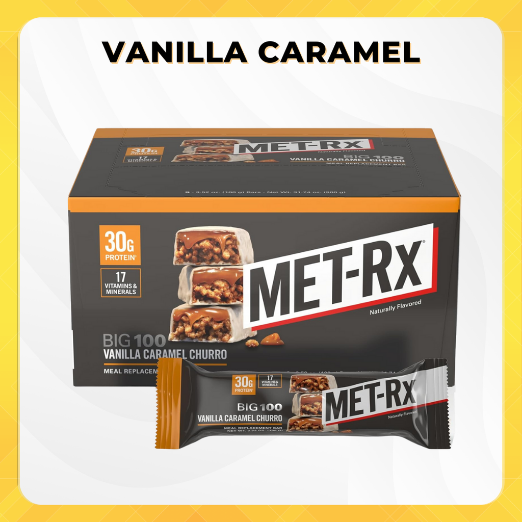 MET-Rx Big 100 Protein Bar Vanilla Caramel 9