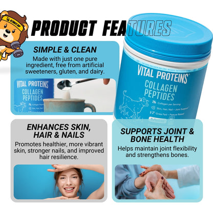 Vital Proteins, Collagen Peptides Powder, 284-567 gams - Ultimate Sup Singapore