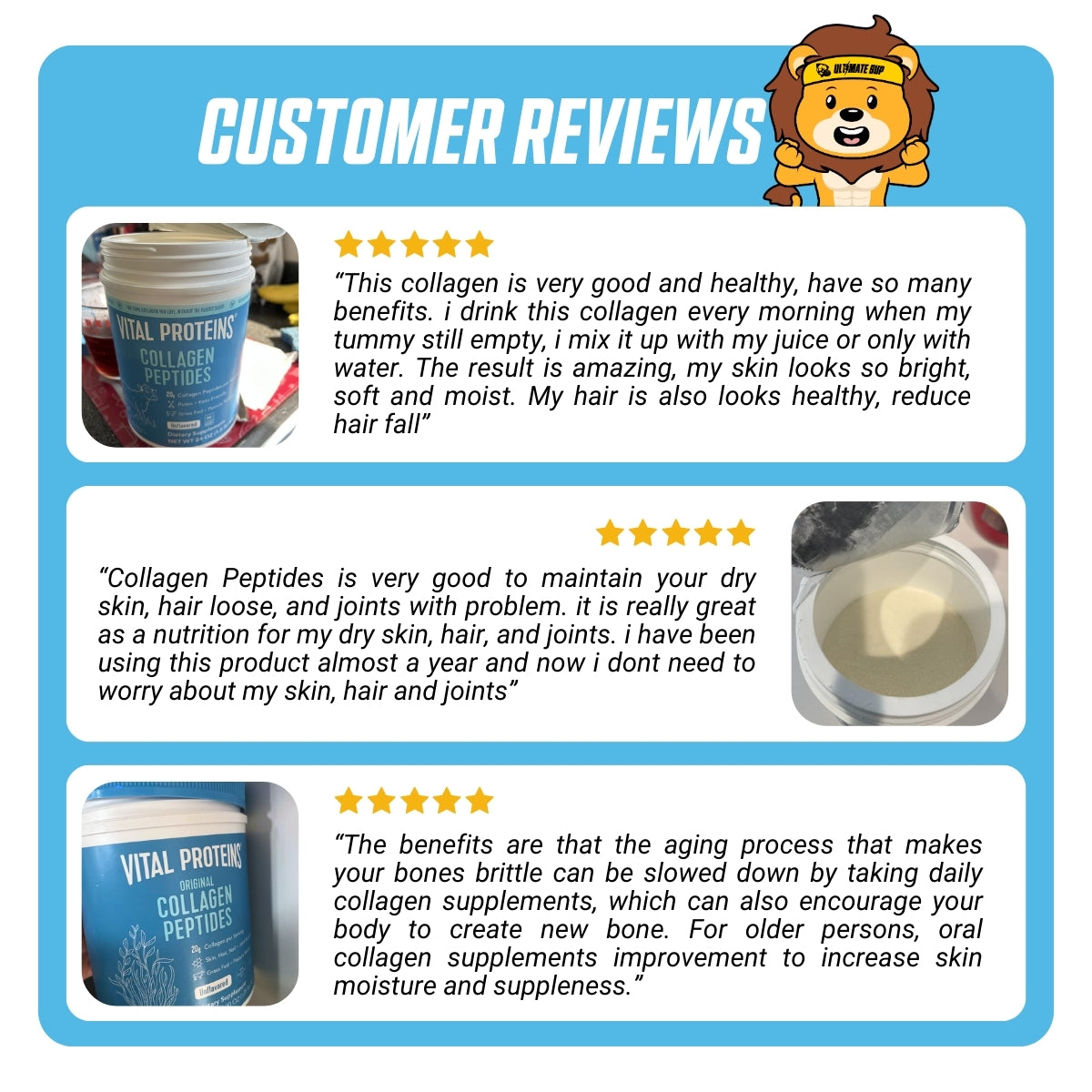 Vital Proteins, Collagen Peptides Powder, 284-567 gams - Ultimate Sup Singapore