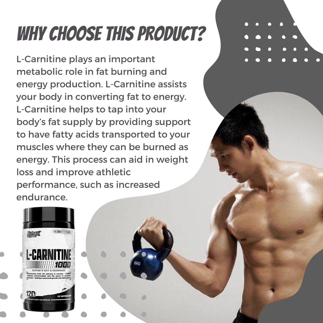 Nutrex Lipo-6 Carnitine, Reduces Body Fat, Increases Endurance, Stimulant Free, Fast Absorbing Capsules, 120 Capsules