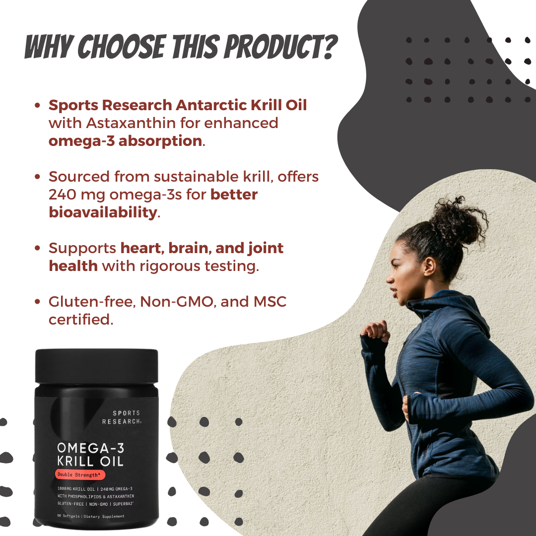 Sports Research, Antarctic Krill Oil with Astaxanthin, 60 Softgels - Ultimate Sup Singapore