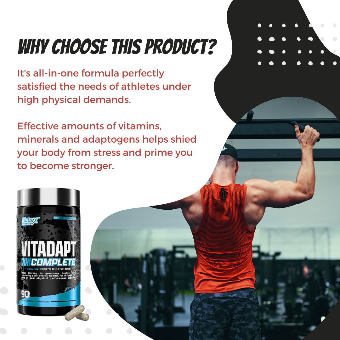 Nutrex Vitadapt Complete Sports, Multivitamin, 90 Tablets
