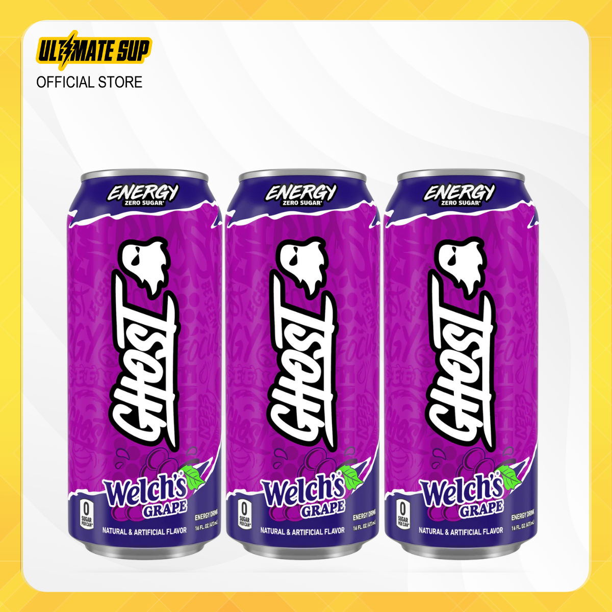 GHOST, Energy Drink, 200mg Caffeine, 12 Cans