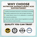 Nutricost, Women, Boric Acid, Vaginal Suppository, Women health, 600 mg, 30 Capsules - Ultimate Sup Singapore